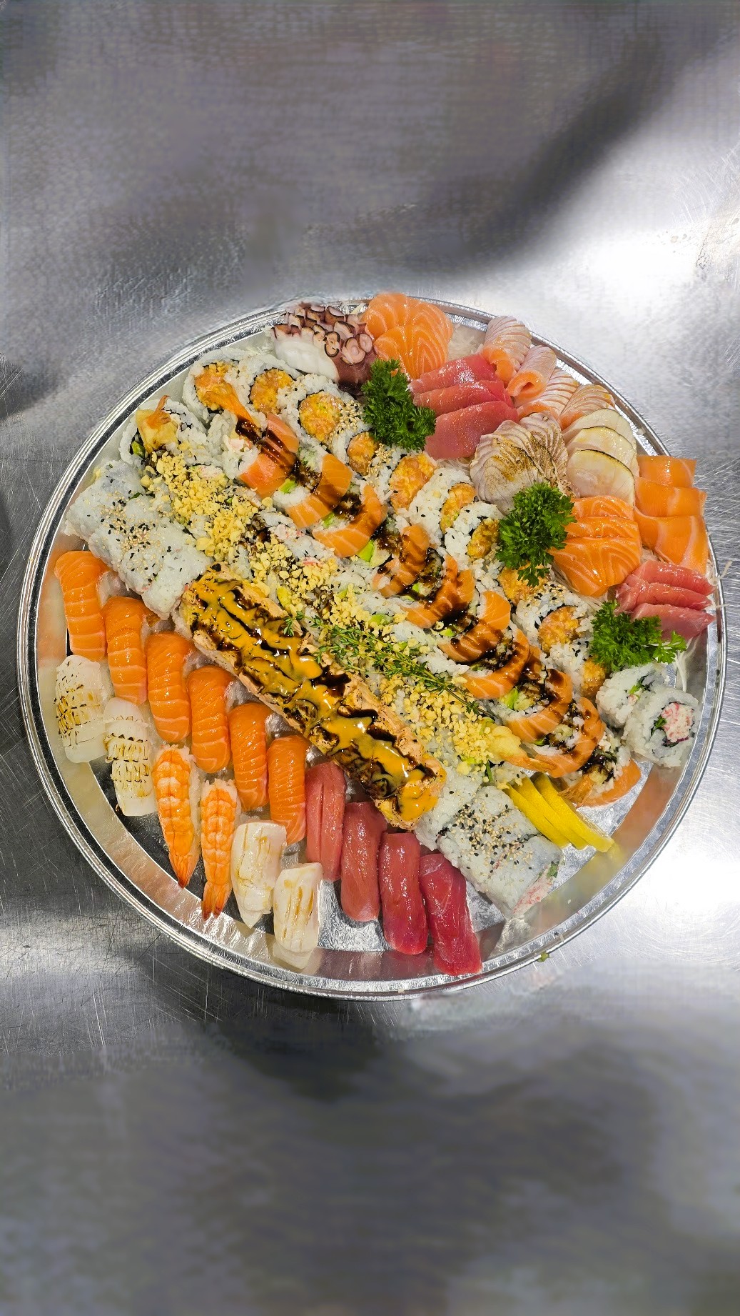 Large Sashimi Sushi and Roll Combo